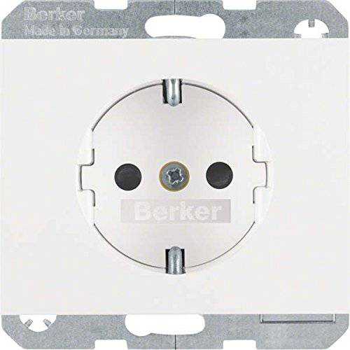 Berker 41357009 Steckdose SCHUKO mit erhöhtem Berührungsschutz K.1 polarweiß, glänzend Mesch Shop Berker 41357009 Steckdose SCHUKO mit erhöhtem Berührungsschutz K.1 polarweiß, glänzend Mesch Shop